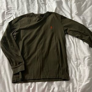 Dark green long sleeve ralph lauren